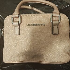 Liz Claiborne Sparkling Tan Satchel